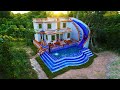 [Full Video]Build Most Creative Modern Mud Villa With Water Slide Park & Underground Swimming Pool