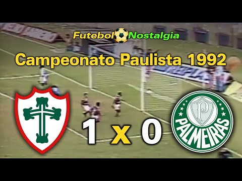 Portuguesa 1 x 0 Palmeiras - 02-08-1992 ( Campeonato Paulista )