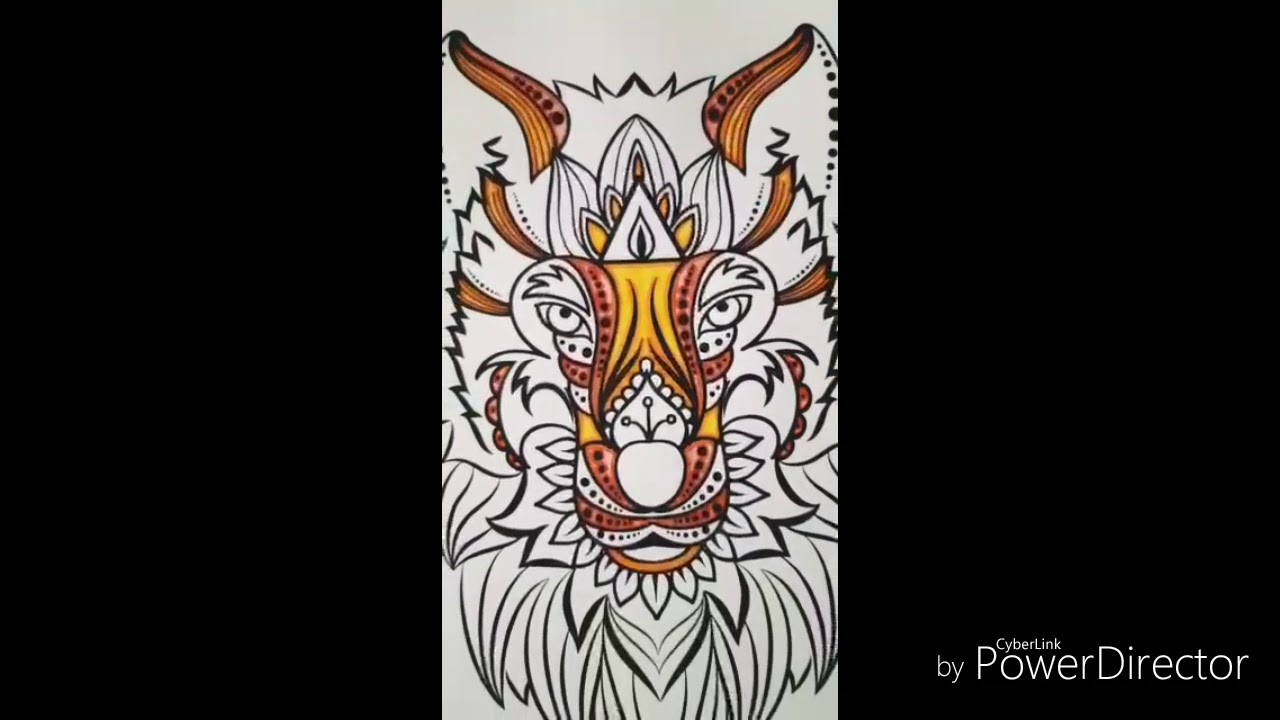 Watch Now #pintar#desenho#lobo#colorir#mandala# wolf time #pintar#desenho#lobo#colorir#mandala# wolf time