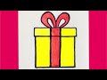 How To Draw A Christmas Gift Step By Step Christmas Present Drawing Step By Step Christmas Drawing