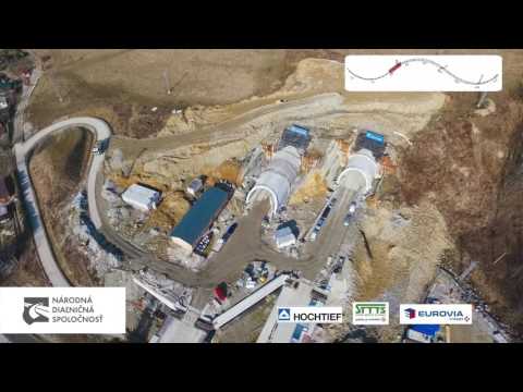 Postup prác na stavbe diaľnice D3 Žilina, Strážov - Žilina, Brodno