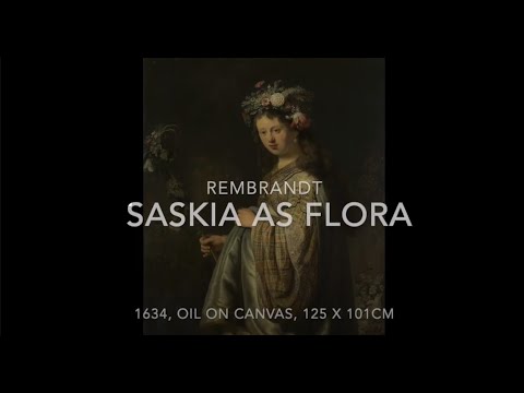 Saskia as Flora, by Rembrandt
