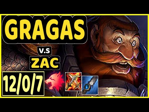 4LAN (GRAGAS) vs ZAC - 12/0/7 KDA JUNGLE GAMEPLAY - BR Ranked MASTER