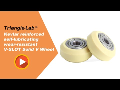 Kevlar reinforced self lubricating wear resistant V SLOT Solid V Wheel 3D Printer
