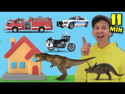 Emergency Vehicles | Matt's House | Episode #3 | Dream English Kids