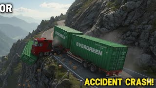 Pahadi Raste Pe Truck Ka Khatarnak Accident! 🏔️ | Bus Simulator Indonesia Realistic Gameplay