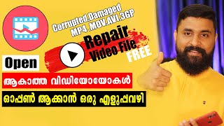 How to fix broken or corrupt mp4 video files/Repair Corrupt Video Files/Fix Damaged.MP4.MOV.3GP.AVI