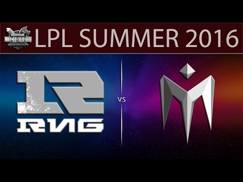[LoL Highlights] RNG vs IM Game 1 | LPL Summer 2016 (12.06.2016) - Royal Never Give Up vs I May