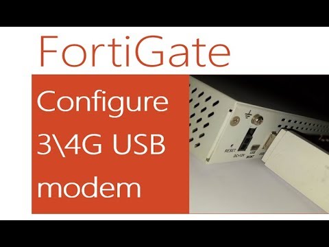 How to configure USB modem Fortigate/Connect Internet USB modem to Fortigate