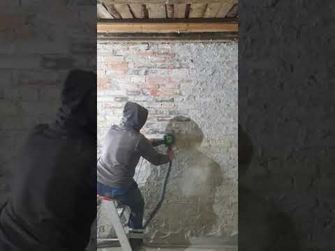 Betonschleifer  Putz entfernen, aber richtig!