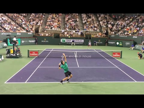 Roger Federer Best Court Level Points | Indian Wells 2017 | 4K 60FPS