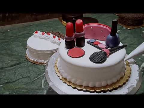 How to  make fondant cake decoration white fondant cake  design  fondant cake design