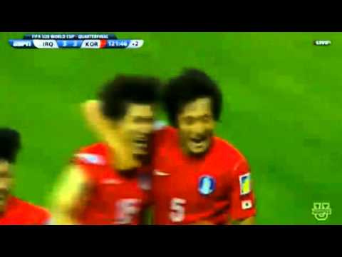 Jung Hyun-Chu great goal in (Iraq U20 VS South Korea U20) 8_7_2013