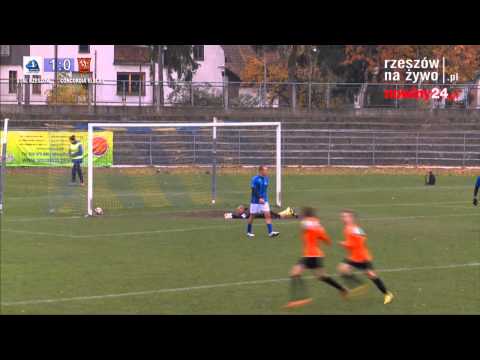 BRAMKI MECZU CONCORDIA ELBLĄ - STAL RZESZÓW 2:1