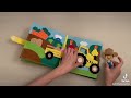 Farm quiet book, handmade felt book, busy book for 2-5 year old