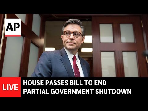 LIVE: House passes bill to end partial government shutdown