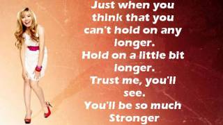 Stronger - Jennette McCurdy (lyrics)