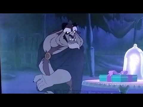 Beauty and the Beast: The Enchanted Christmas 🎁  belle gives beast a gift