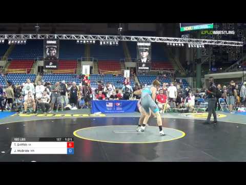 Junior GR 160 Consi of 32 #1 - Tad Griffith (IA) vs. Johnathan McBride (WA)