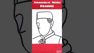 jawaharlal Nehru drawing most easy #shorts