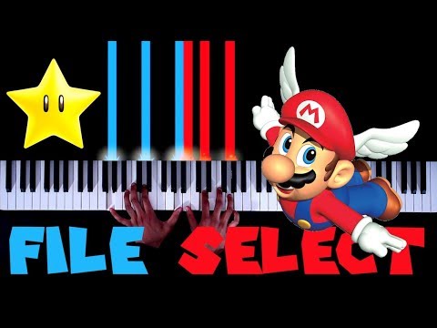 Super Mario 64 - File Select - Piano|Synthesia Video