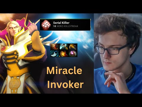 Miracle Invoker vs Rank 17 Ember | Dota 2 Pro gameplay | 7.32e | 18 Hero Killstreak | Full Game