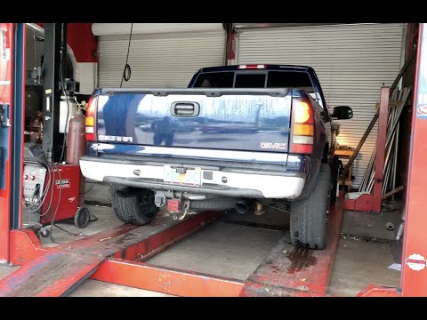 GMC Sierra exhaust -- BORLA s type muffler  **Classic v8 sound**
