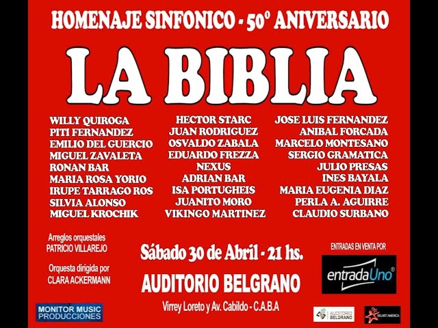 MONITOR MUSIC presenta : 50 AÑOS DE LA BIBLIA de VOX DEI  a  Vikingo Martínez MONITOR MUSIC presenta : 50 AÑOS DE LA BIBLIA de VOX DEI  a  Vikingo Martínez