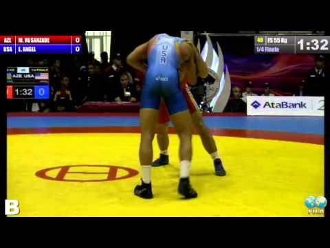 GGP2013 / HASANZADE Mirjalal (AZE) - ANGEL Eslobed (USA) - FS 55 kg 1/4 final match