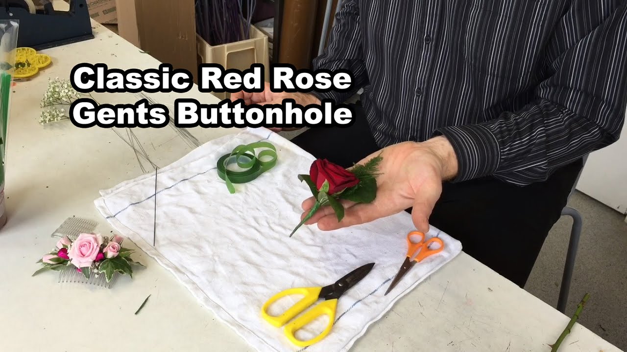 How To Make A Classic Red Rose Gents Buttonhole