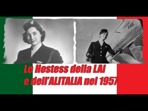 LAI and ALITALIA hostesses in 1957