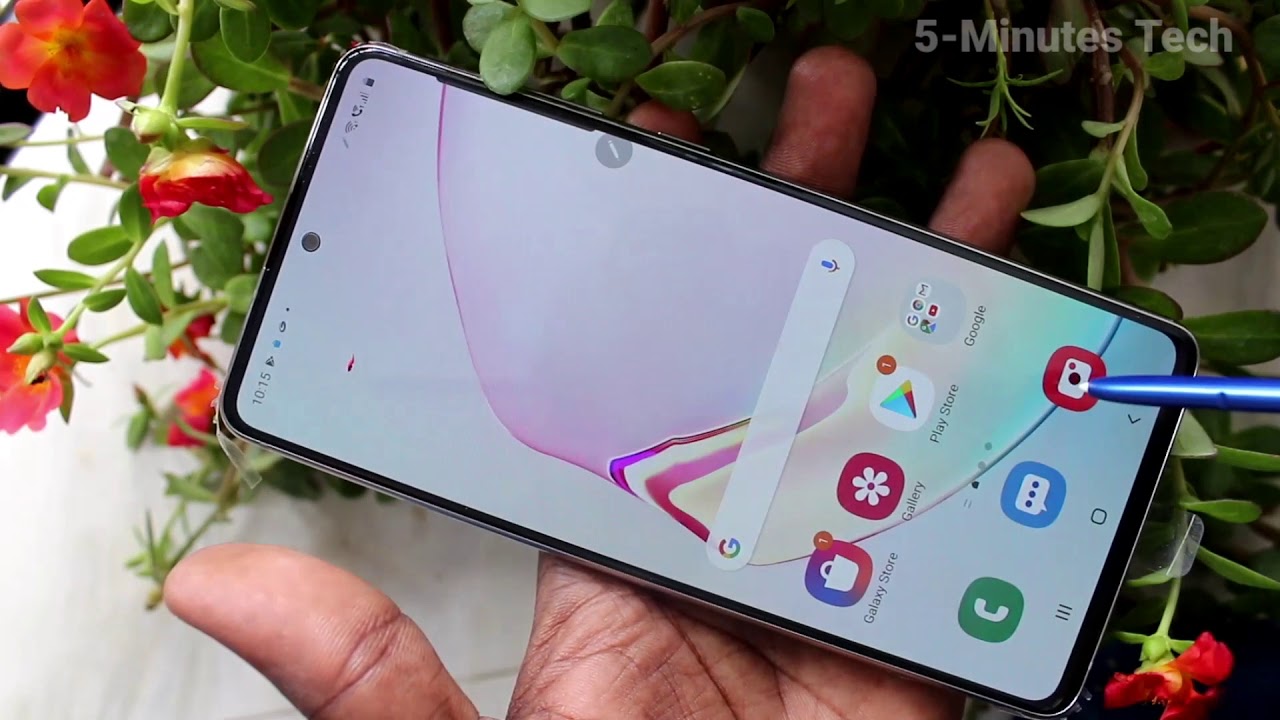 How to add or remove camera watermark in Samsung Galaxy Note 10 Lite