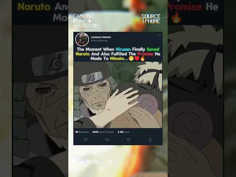 😁 WHEN HIRUZEN FINALLY SAVED NARUTO AND ALSO FULFILLED THE PROMISE...♥️ #hiruzen #narutoshippuden