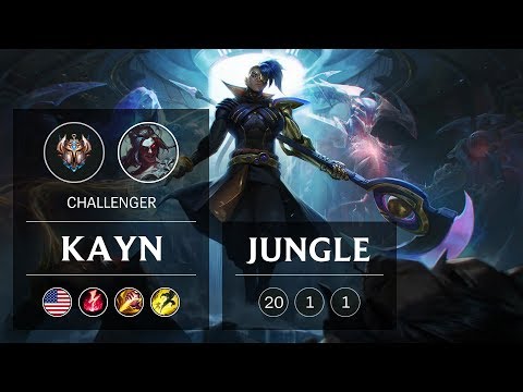 Kayn Jungle vs Lee Sin - NA Challenger Patch 9.1