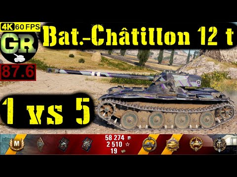 88_World of Tanks Bat.-Châtillon 12 t WoT Replay - 12 Kills 4.5K DMG(Patch 1.4.0)