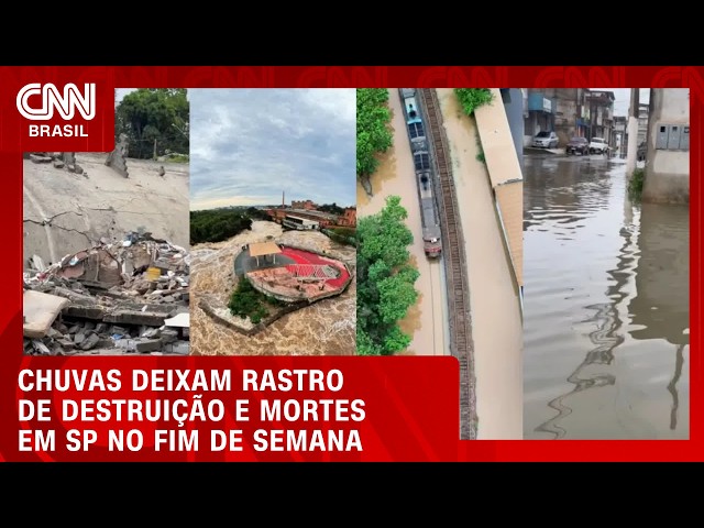 Veja os estragos deixados pelas chuvas em SP no fim de semana |  LIVE CNN
