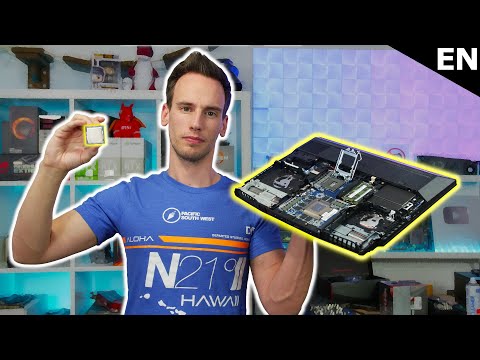 They put a Desktop 10900K inside this Notebook - the Result is a Insane Heatsink and Power Supply