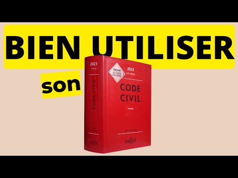 Utiliser son Code Civil pour réussir ses examens