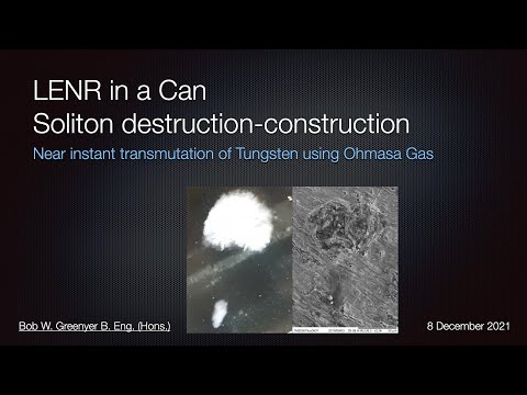 LENR in a Can - Soliton destruction-construction