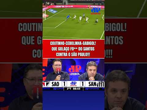 QUE GOLAÇO DO SANTOS! COUTINHO, CEBOLINHA E GABIGOL DESTRUÍRAM O SÃO PAULO NESSE LANCE!
