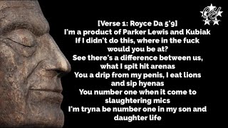 Royce da 5&#39;9&quot; - Caterpillar ft. Eminem &amp; Logic [Lyrics on Screen]
