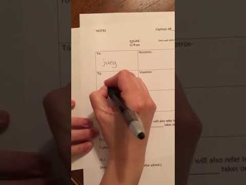 Conjugations of jugar