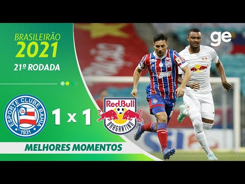 Gols e lances de Bahia x Red Bull Bragantino