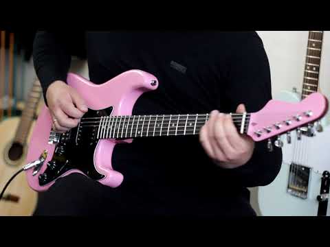 Violent Princess Pink Strat - my first DIY electric guitar, made from scratch