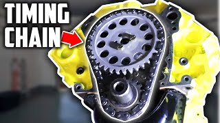 HOW TO INSTALL THE TIMING CHAIN IN A CHEVY 350 ENGINE!
