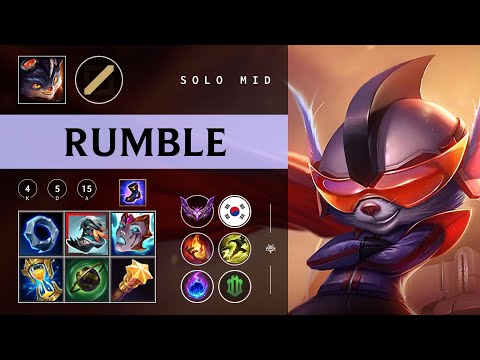 Rumble Mid vs Akali - KR Master Patch 26.01