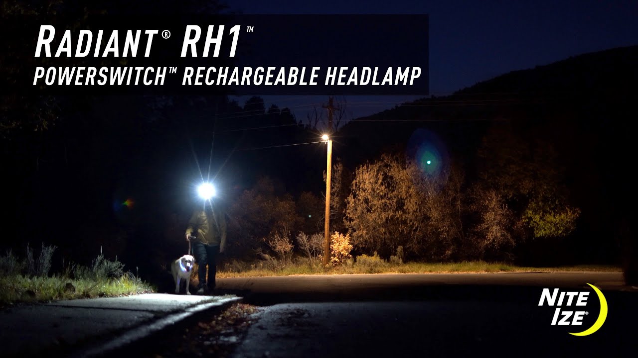 NITE IZE Headlamp Radiant RH1 PowerSwitch Black/Grey