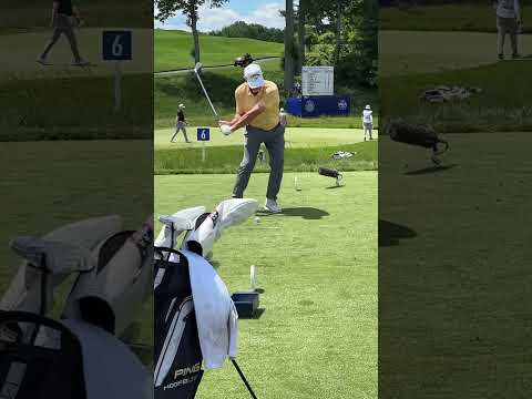 David Duval face on iron swing with some serious compression. 2025 Sr PGA Championship #davidduval