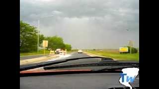 preview picture of video 'Dust Storm in McHenry Co. IL between Huntley and Woodstock Sunday May 20 2012'