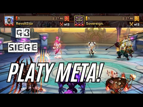 G3 SIEGE : RevoltStãr / Sovereign. - F2P Counters to These Platy META Defenses! - Summoners War